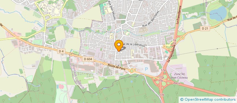 localisation de l'entreprise SCI TRIGER à PONTAULT-COMBAULT