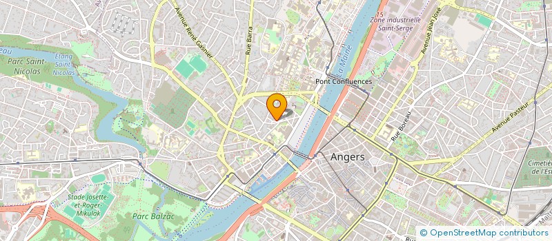 localisation de l'entreprise SCI TRIGONE à ANGERS