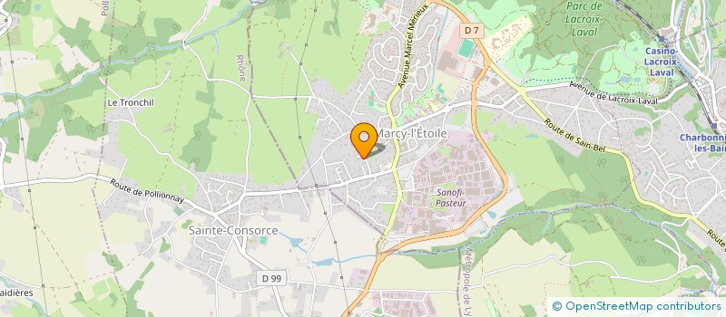 localisation de l'entreprise SCI TRILANG  MARCY-L'ETOILE