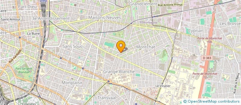 localisation de l'entreprise SCI TRILIBIBI  LYON