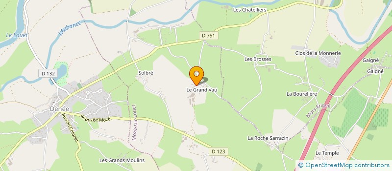 localisation de l'entreprise SCI TRILLEAUD MERE  FILLE  MOZE-SUR-LOUET