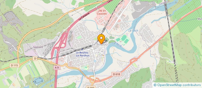 localisation de l'entreprise SCI TRIMA à LE BOULOU