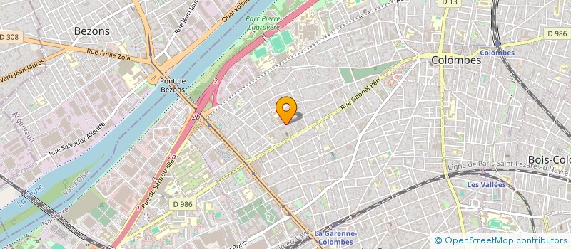 localisation de l'entreprise SCI TRIMA à COLOMBES