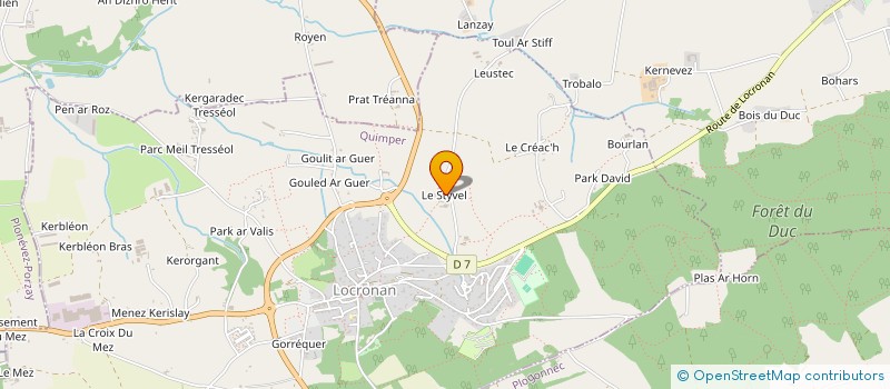 localisation de l'entreprise SCI TRIMAEL  LOCRONAN