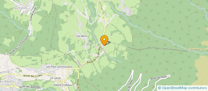 localisation de l'entreprise SCI TRIMAR  CRETS EN BELLEDONNE