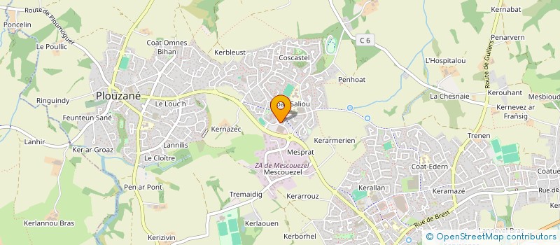 localisation de l'entreprise SCI TRIMARAN  PLOUZANE