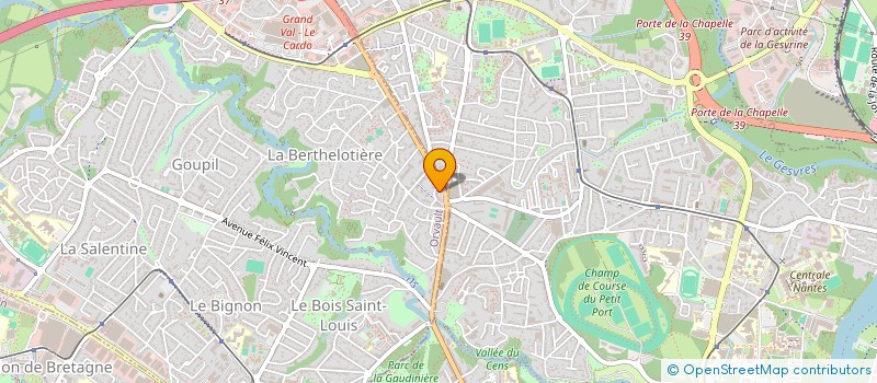 localisation de l'entreprise SCI TRIMEDICIA à ORVAULT