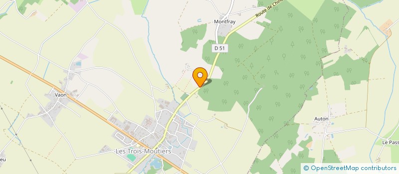 localisation de l'entreprise SCI TRIMOUSTERIENNE à LES TROIS-MOUTIERS