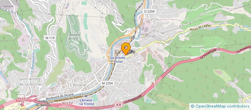 localisation de l'entreprise SCI TRINANEX à LA TRINITE