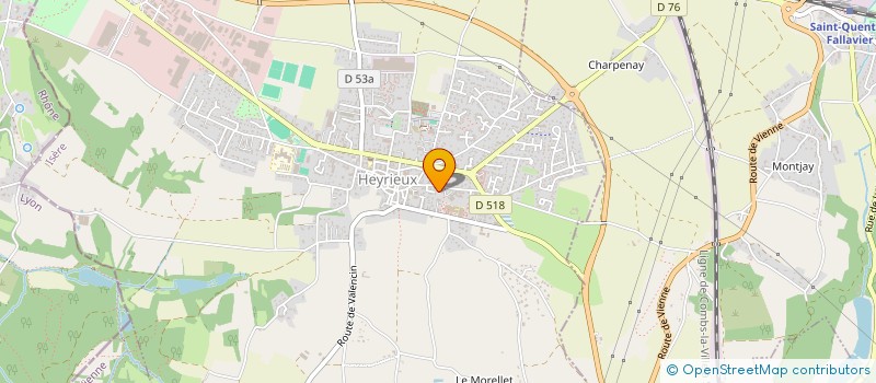 localisation de l'entreprise SCI TRINATSO  HEYRIEUX