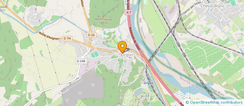 localisation de l'entreprise SCI TRINCAUD-MUSSON  ORGON