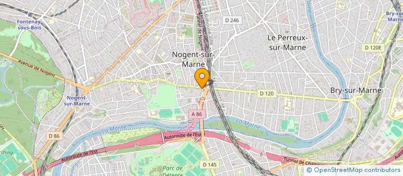 localisation de l'entreprise SCI TRINIDAD à NOGENT-SUR-MARNE