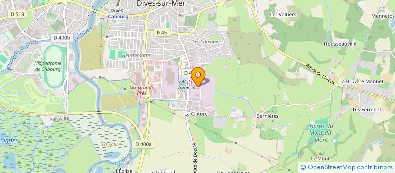 localisation de l'entreprise SCI TRINIDAD FG  DIVES-SUR-MER