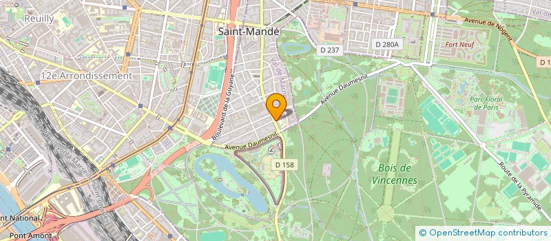 localisation de l'entreprise SCI TRINITE  SAINT-MANDE