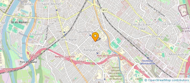 localisation de l'entreprise SCI TRINITE BLANCHE  TOULOUSE
