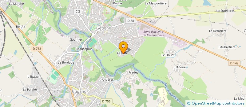 localisation de l'entreprise SCI TRINITEL  GETIGNE