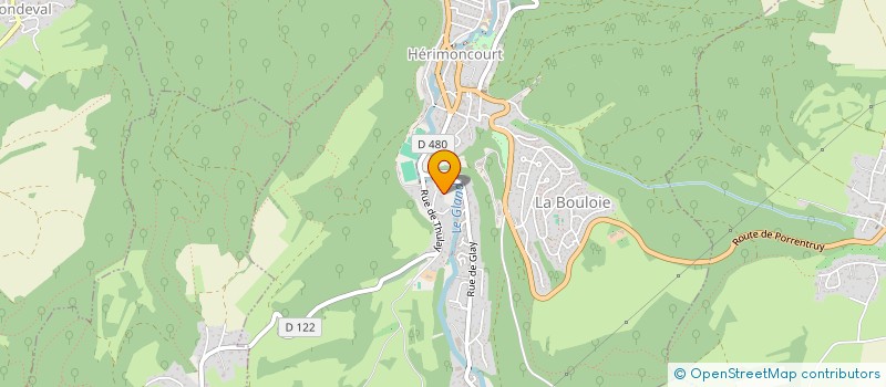 localisation de l'entreprise SCI TRINITY  HERIMONCOURT