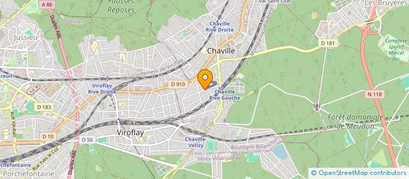 localisation de l'entreprise SCI TRINITY à CHAVILLE