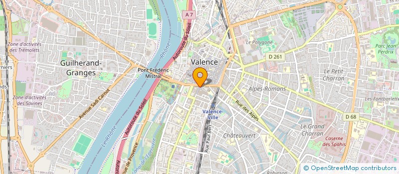 localisation de l'entreprise SCI TRINITY INVESTISSEMENT à VALENCE