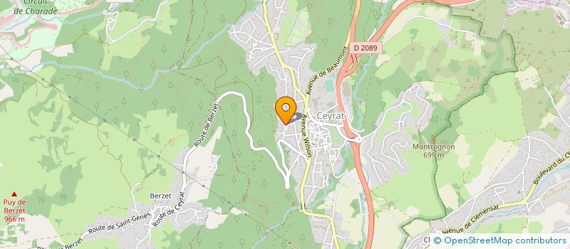 localisation de l'entreprise SCI TRIO  CEYRAT