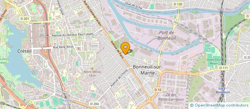 localisation de l'entreprise SCI TRIO à BONNEUIL-SUR-MARNE