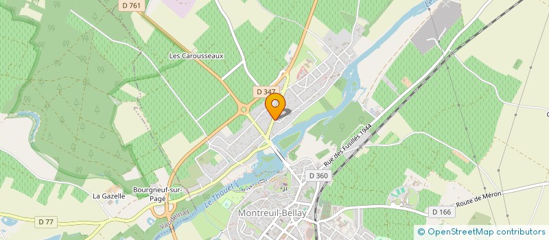 localisation de l'entreprise SCI TRIO PASTEUR  MONTREUIL-BELLAY