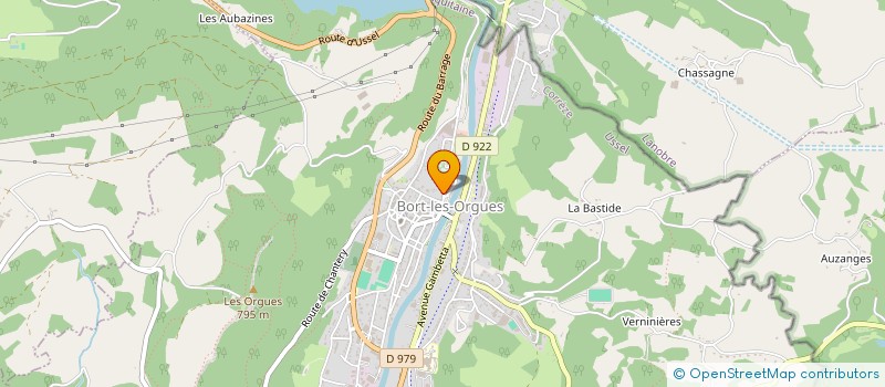 localisation de l'entreprise SCI TRIOCA  BORT-LES-ORGUES