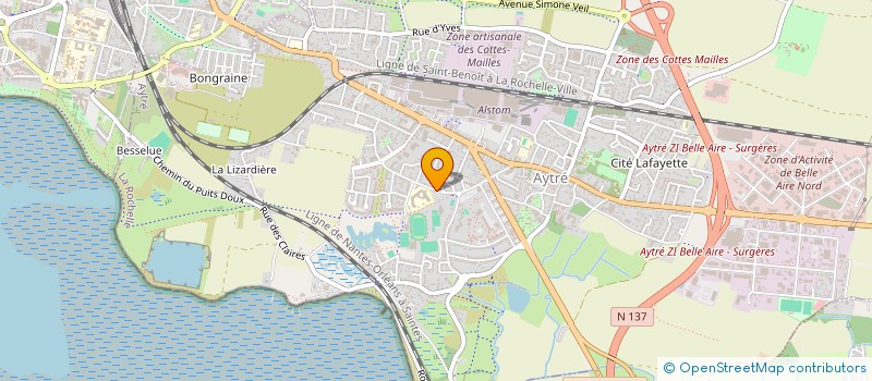 localisation de l'entreprise SCI TRIODEY  AYTRE