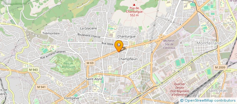 localisation de l'entreprise SCI TRIOLET  CLERMONT-FERRAND