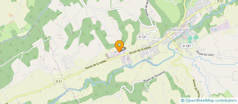 localisation de l'entreprise SCI TRIOLET  HAUTERIVES