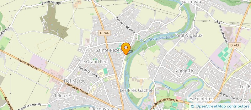 localisation de l'entreprise SCI TRIOLOGIS  NIORT