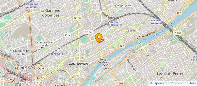 localisation de l'entreprise SCI TRIONDES à COURBEVOIE