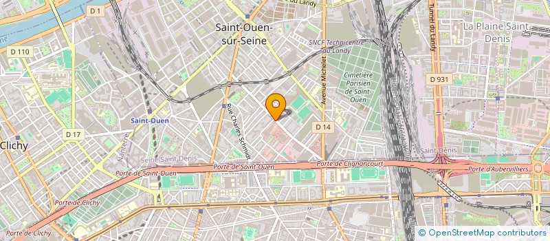 localisation de l'entreprise SCI TRIONFANTE PARIS à SAINT-OUEN-SUR-SEINE