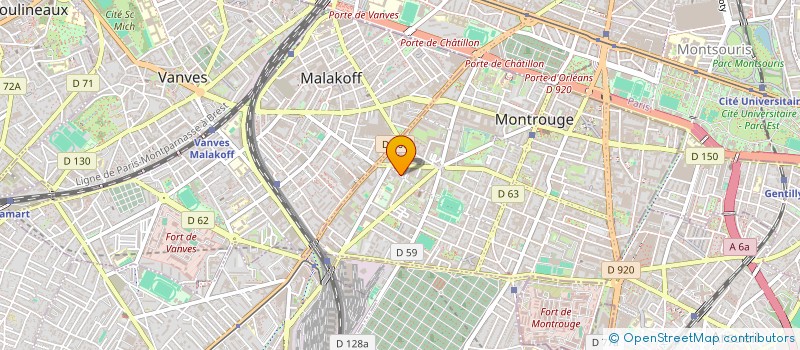 localisation de l'entreprise SCI TRIPLE STEP  MONTROUGE