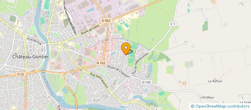 localisation de l'entreprise SCI TRIPLERE  CHATEAU-GONTIER-SUR-MAYENNE