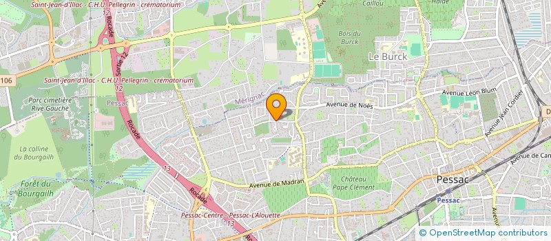 localisation de l'entreprise SCI TRIPON à PESSAC