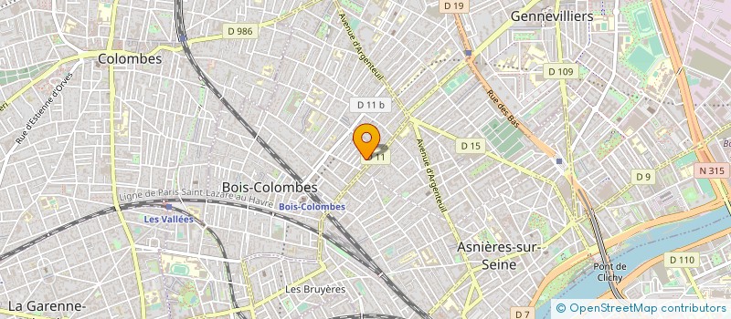 localisation de l'entreprise SCI TRIQUET-GILBERT à BOIS-COLOMBES