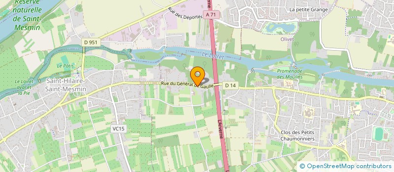 localisation de l'entreprise SCI TRIRA à OLIVET