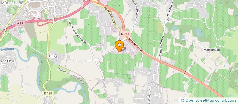 localisation de l'entreprise SCI TRISA  LES GARENNES SUR LOIRE