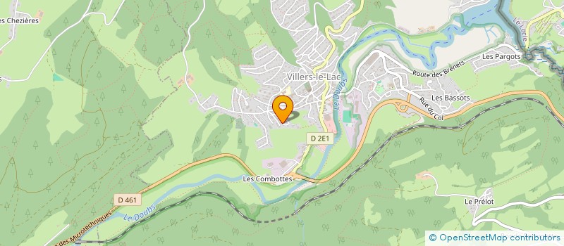 localisation de l'entreprise SCI TRISEVA  VILLERS-LE-LAC