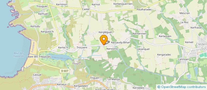 localisation de l'entreprise SCI TRISKEL  CLEDEN-CAP SIZUN