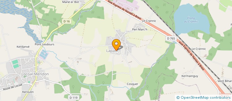 localisation de l'entreprise SCI TRISKEL 56  LOCOAL-MENDON