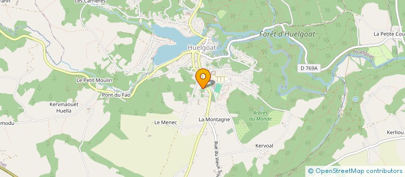 localisation de l'entreprise SCI TRISKELL  HUELGOAT