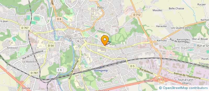 localisation de l'entreprise SCI TRISKELL  GUINGAMP