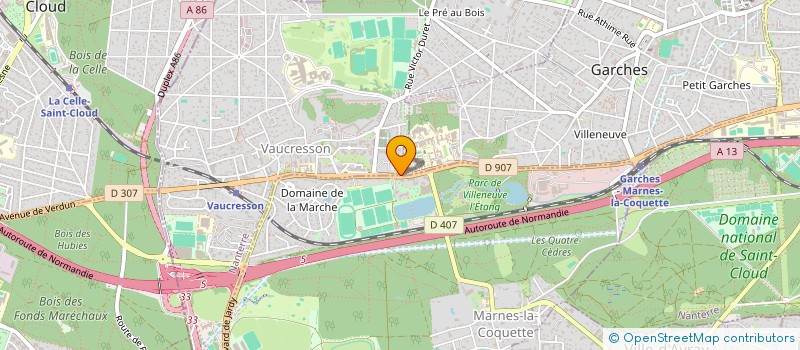 localisation de l'entreprise SCI TRISOLAIRE à VAUCRESSON