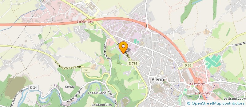 localisation de l'entreprise SCI TRISQUEN  PLERIN