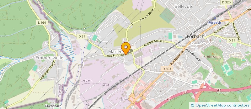 localisation de l'entreprise SCI TRISTAN FLORE  FORBACH