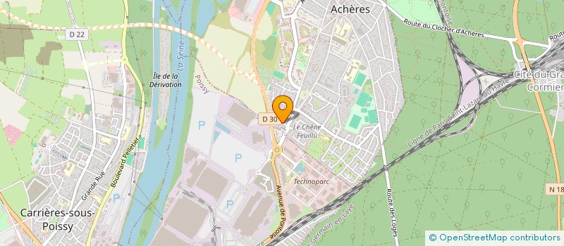 localisation de l'entreprise SCI TRISTANDREA à ACHERES