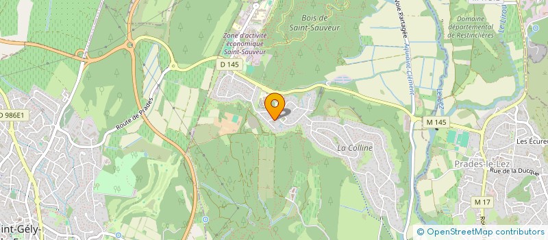 localisation de l'entreprise SCI TRISTANIE  SAINT-GELY-DU-FESC