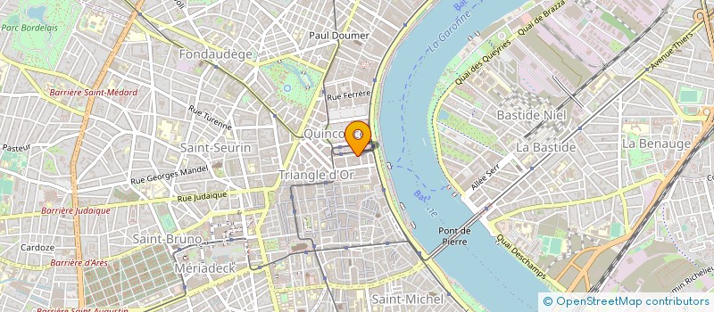 localisation de l'entreprise SCI TRISTAR  BORDEAUX